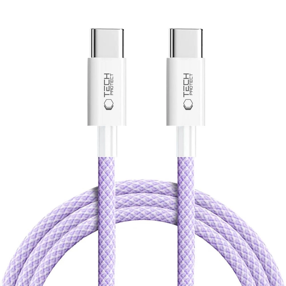 Tech-Protect Ultraboost Lite USB-C PD60W/3A Cable 2m - Purpleeng