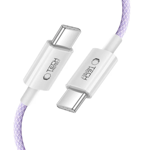 Tech-Protect Ultraboost Lite USB-C PD60W/3A Cable 2m - Purpleeng