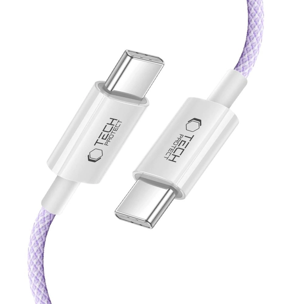 Tech-Protect Ultraboost Lite USB-C PD60W/3A Cable 2m - Purpleeng