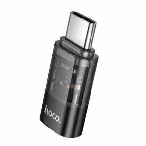 Αντάπτορας HOCO Type C σε Lightning UA36D Διάφανος Μαύρος - Φόρτιση & Μεταφορά Δεδομένων