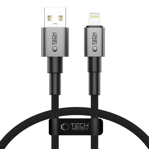 Tech-Protect Ultraboost DNA USB-A / Lightning cable 12W/2.4A 25 cm - grayeng