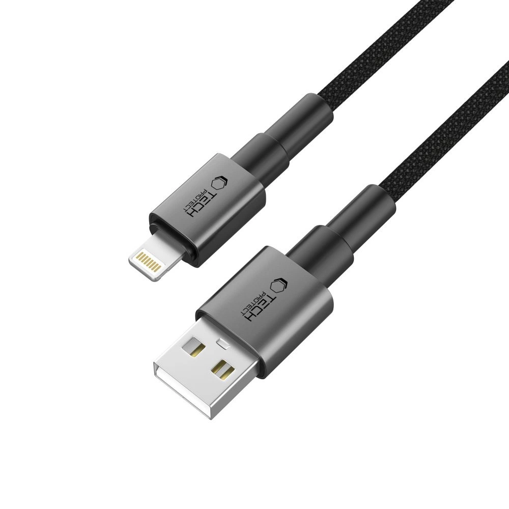 Tech-Protect Ultraboost DNA USB-A / Lightning cable 12W/2.4A 25 cm - grayeng