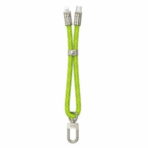 HOCO lanyard shape cable Type C to Lightning PD 20W GH5 0,22 m fluorescent green