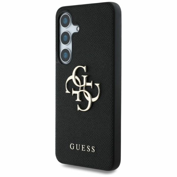 Θήκη Κινητού GUESS Samsung S25 PU Grained Big 4G Logo Μαύρη