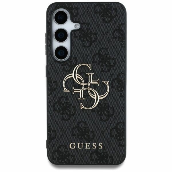 Θήκη Κινητού GUESS Samsung S25 GUHCS25S4GMGGR Δερματίνη Μαύρη με Λογότυπο