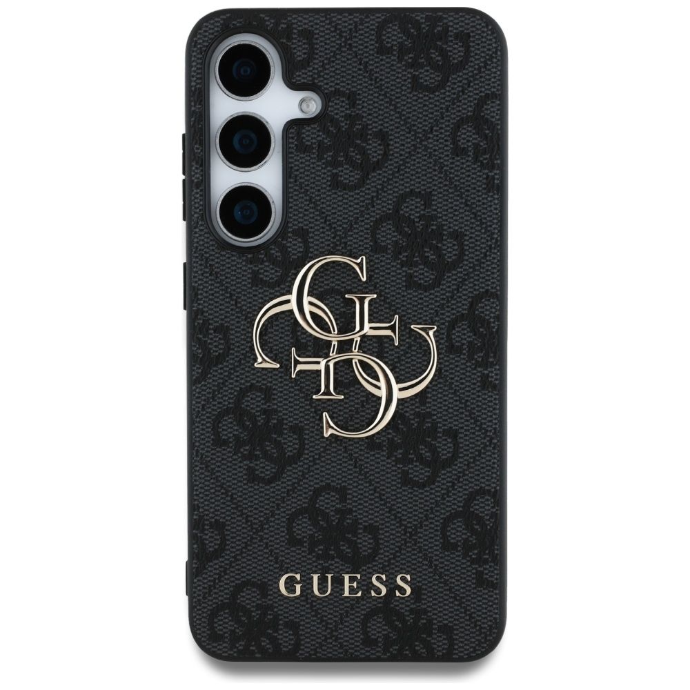 Θήκη Κινητού GUESS Samsung S25 GUHCS25S4GMGGR Δερματίνη Μαύρη με Λογότυπο