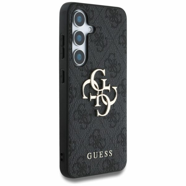 Θήκη Κινητού GUESS Samsung S25 GUHCS25S4GMGGR Δερματίνη Μαύρη με Λογότυπο