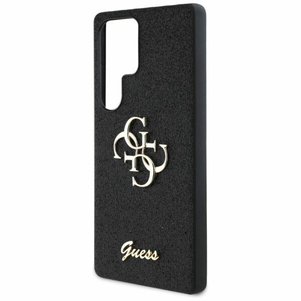 Θήκη Κινητού GUESS Glitter Big 4G Μαύρη για Samsung S25 Ultra
