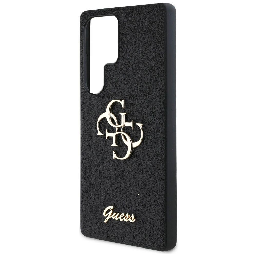Θήκη Κινητού GUESS Glitter Big 4G Μαύρη για Samsung S25 Ultra