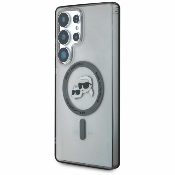 KARL LAGERFELD case for SAMSUNG S25 Ultra KLHMS25LHLSKCK (Magnetic IML Metal KC Heads) black