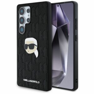 KARL LAGERFELD case for SAMSUNG S25 Ultra KLHCS25LPGKLKIPK (PU Monogram K. Head Pin) black