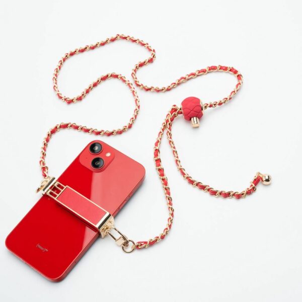 Chain / Rope with holder GLAMOUR fit all models 80mm max width RED
