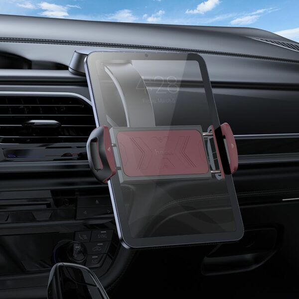 HOCO car holder for center console (4,5" - 13") H68 black and red