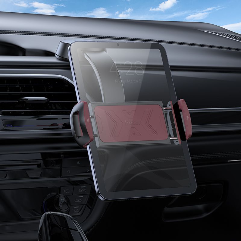 HOCO car holder for center console (4,5" - 13") H68 black and red
