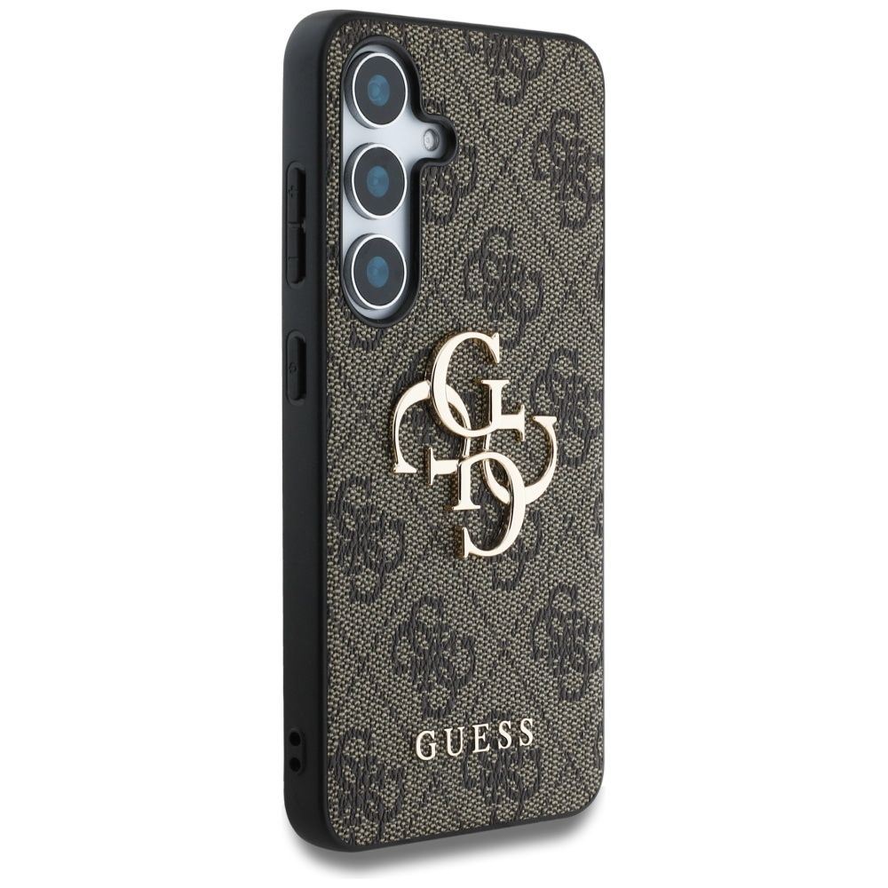 Θήκη Κινητού GUESS για Samsung S25 GUHCS25S4GMGBR Δερμάτινη Καφέ με Λογότυπο