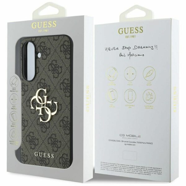 GUESS case for SAMSUNG A56 GUHCSA564GMGBR (4G PU Big Logo) brown