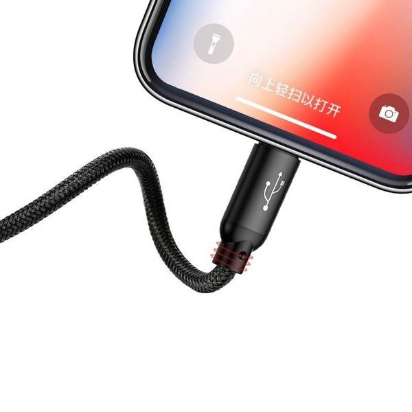 Καλώδιο Φόρτισης Baseus 3 σε 1 (Micro USB, Lightning, Type-C) 3.5A 1.2m Μαύρο