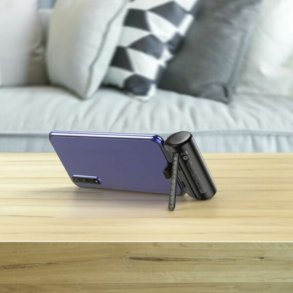 HOCO Powerbank 5000mAh με Ενσωματωμένο Type-C & Φόρτιση 2A - J106 Μαύρο