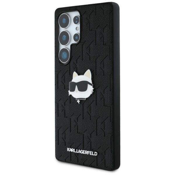 KARL LAGERFELD case for SAMSUNG S25 Ultra KLHCS25LPGKLCHPK (PU Monogram Choupette Head Pin) black