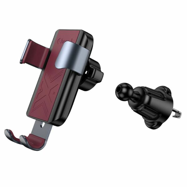 HOCO gravity car holder for air vent H70 black and red