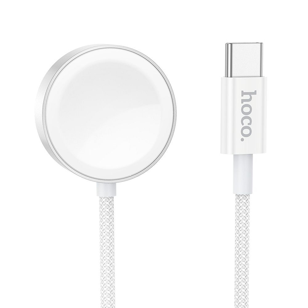 237963be3e55e621d5dae12d5c6c0240 HOCO wireless charger Type C compatible with APPLE Watch and SAMSUNG Watch CW59 white