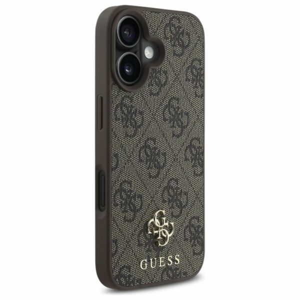 Θήκη GUESS iPhone 16 MagSafe PU 4G Καφέ (GUHMP16SP4SM4MW)
