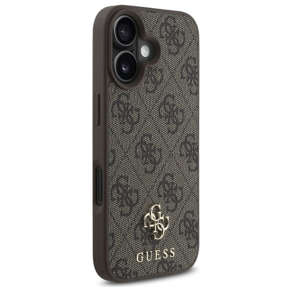 Θήκη GUESS iPhone 16 MagSafe PU 4G Καφέ (GUHMP16SP4SM4MW)