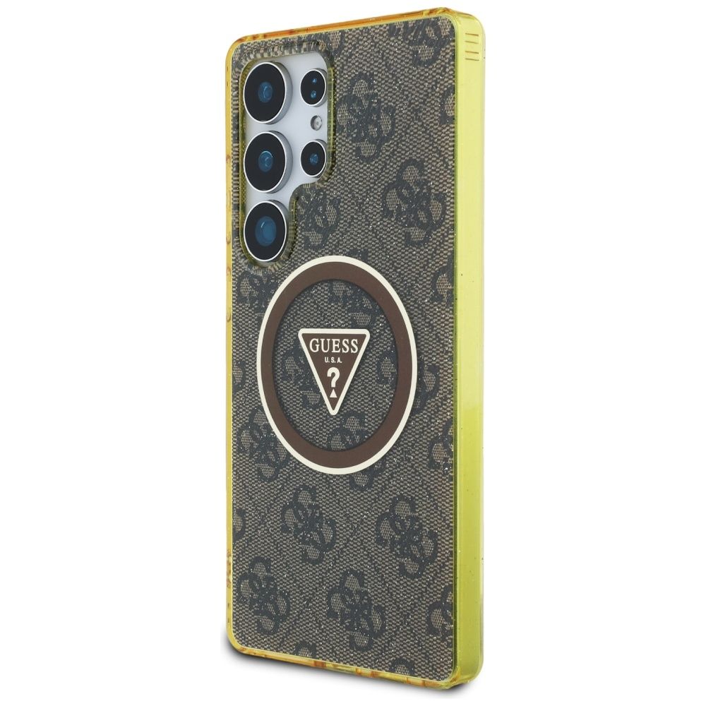 Θήκη Κινητού GUESS για Samsung S25 Ultra Brown Glitter (Magnetic IML)