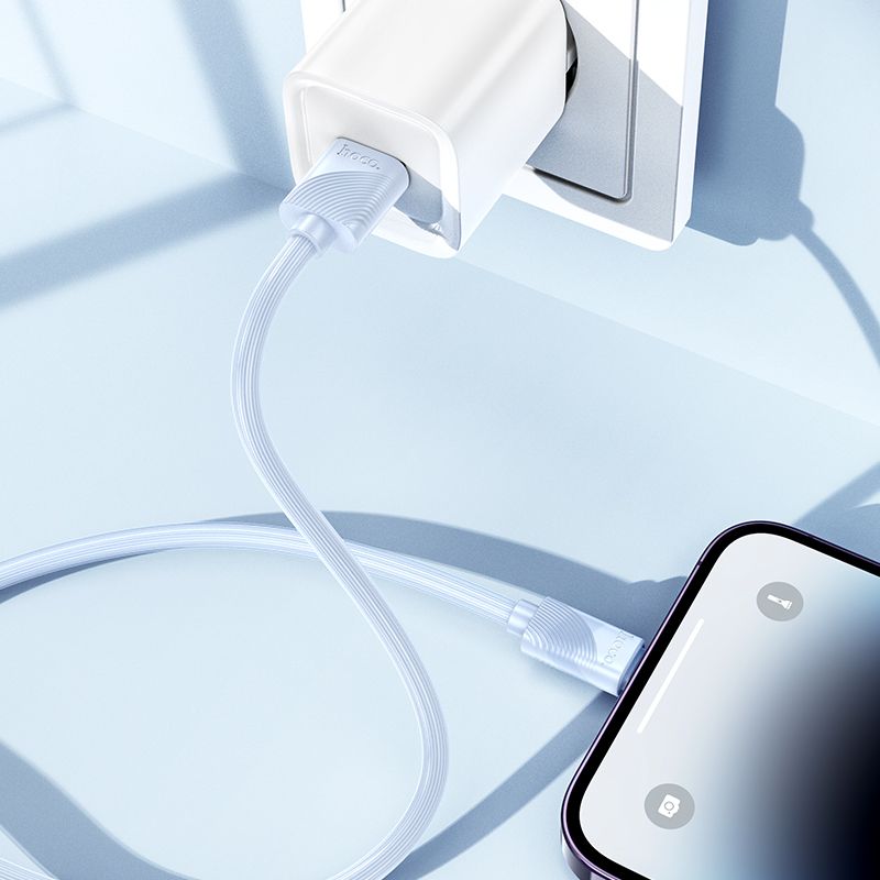 HOCO cable USB A to Lightning 2,4 A X114 1 m blue