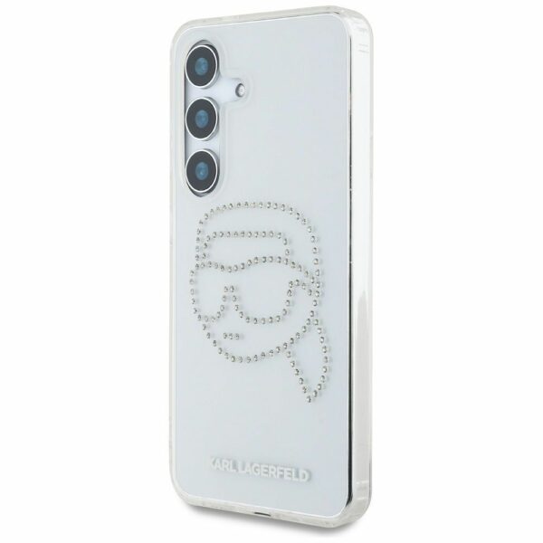 KARL LAGERFELD case for SAMSUNG S25 KLHCS25SHKHDCELT (IML Rhinestones K Head) transparent