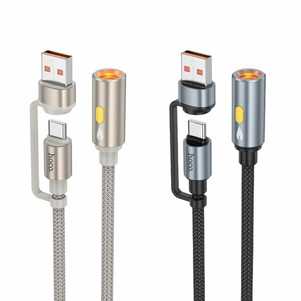 HOCO cable USB A / Type C to cigarete lighter UA38B 0,3 m black
