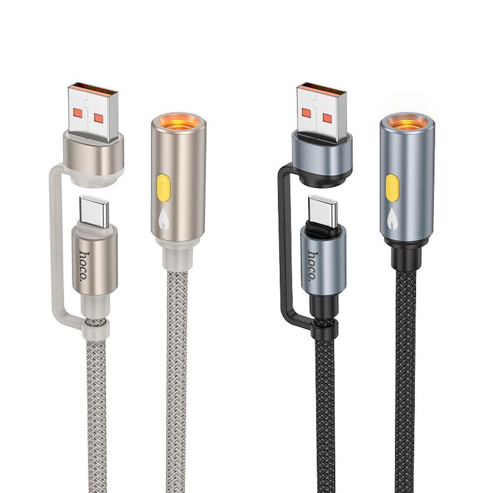 HOCO cable USB A / Type C to cigarete lighter UA38B 0,3 m black