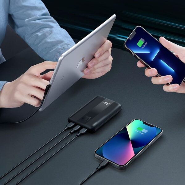 FORCELL F-ENERGY P10K2 Energo powerbank PD QC3.0 3A 22,5W 10000 mAh black