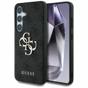 Θήκη Κινητού GUESS Samsung S25 GUHCS25S4GMGGR Δερματίνη Μαύρη με Λογότυπο