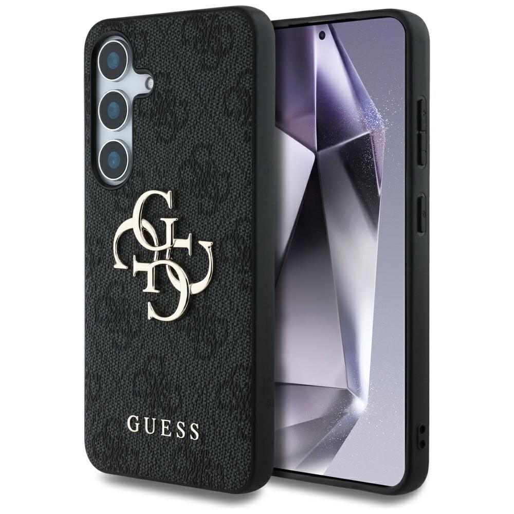 Θήκη Κινητού GUESS Samsung S25 GUHCS25S4GMGGR Δερματίνη Μαύρη με Λογότυπο