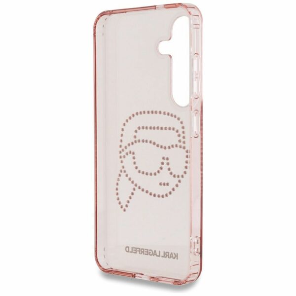 KARL LAGERFELD case for SAMSUNG S25 KLHCS25SHKHDCELP (IML Rhinestones K Head) pink