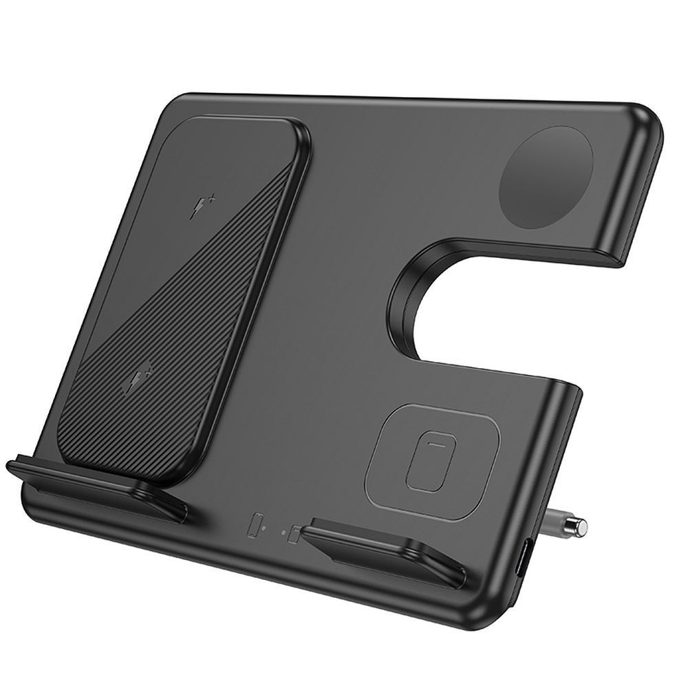 EOL HOCO wirelles charger 3in1 compatible with Samsung Watch 15W CQ2 black
