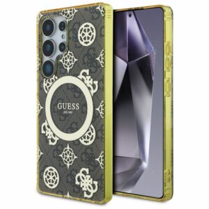 Θήκη GUESS Magnetic Peony για Samsung S25 Ultra - Καφέ GUHMS25LH4PYEEW