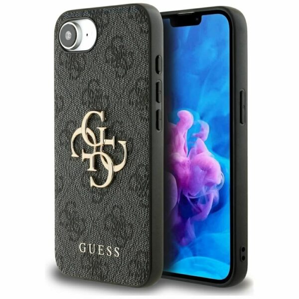 GUESS case for IPHONE 16e (SE 4 2025) GUHCPSE44GMGGR (4G PU Big Logo) black