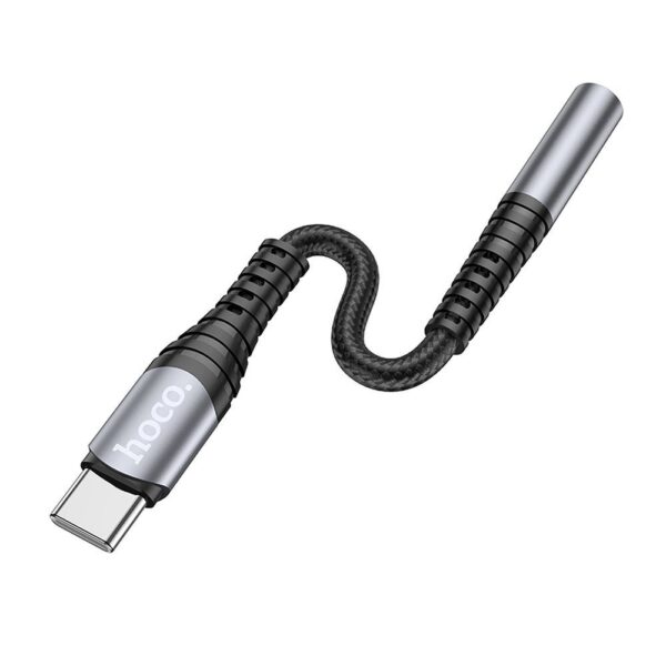 HOCO adapter AUX Jack 3,5 mm (female) to USB C (male) LS33 metal gray