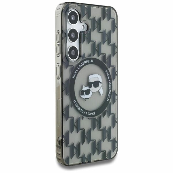 KARL LAGERFELD case for SAMSUNG S25 KLHMS25SHMCKMHK (Magnetic IML Metal Monogram KC Heads) black