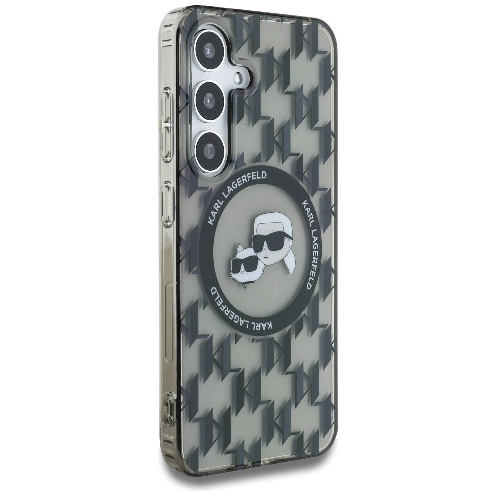 KARL LAGERFELD case for SAMSUNG S25 KLHMS25SHMCKMHK (Magnetic IML Metal Monogram KC Heads) black