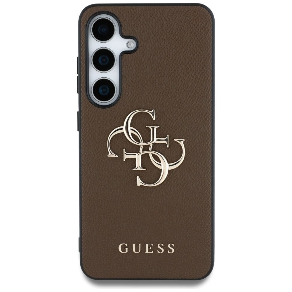 Θήκη Κινητού GUESS SAMSUNG S25 PU Grained Big 4G Logo Καφέ