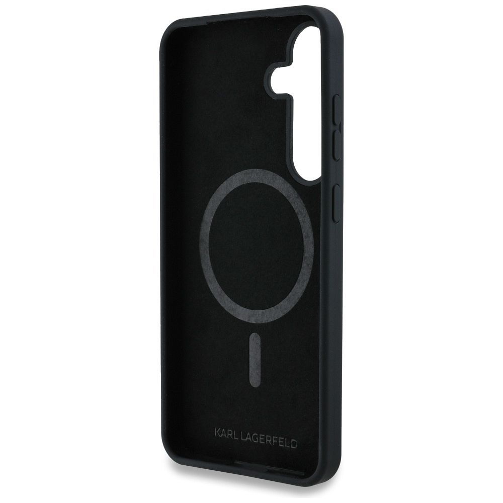 KARL LAGERFELD case for SAMSUNG S25 KLHMS25SPNYKGRTK (Magnetic Silicone Graffiti Ikonik) black