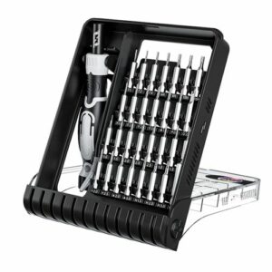 JAKEMY JM-8189A 32in1 Screwdriver with Precision Tweezers (Black)