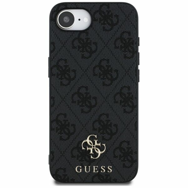 GUESS case for IPHONE 16e (SE 4 2025) compatible with MagSafe GUHMPSE4P4SM4MK (PU 4G Small 4G and Classic) black