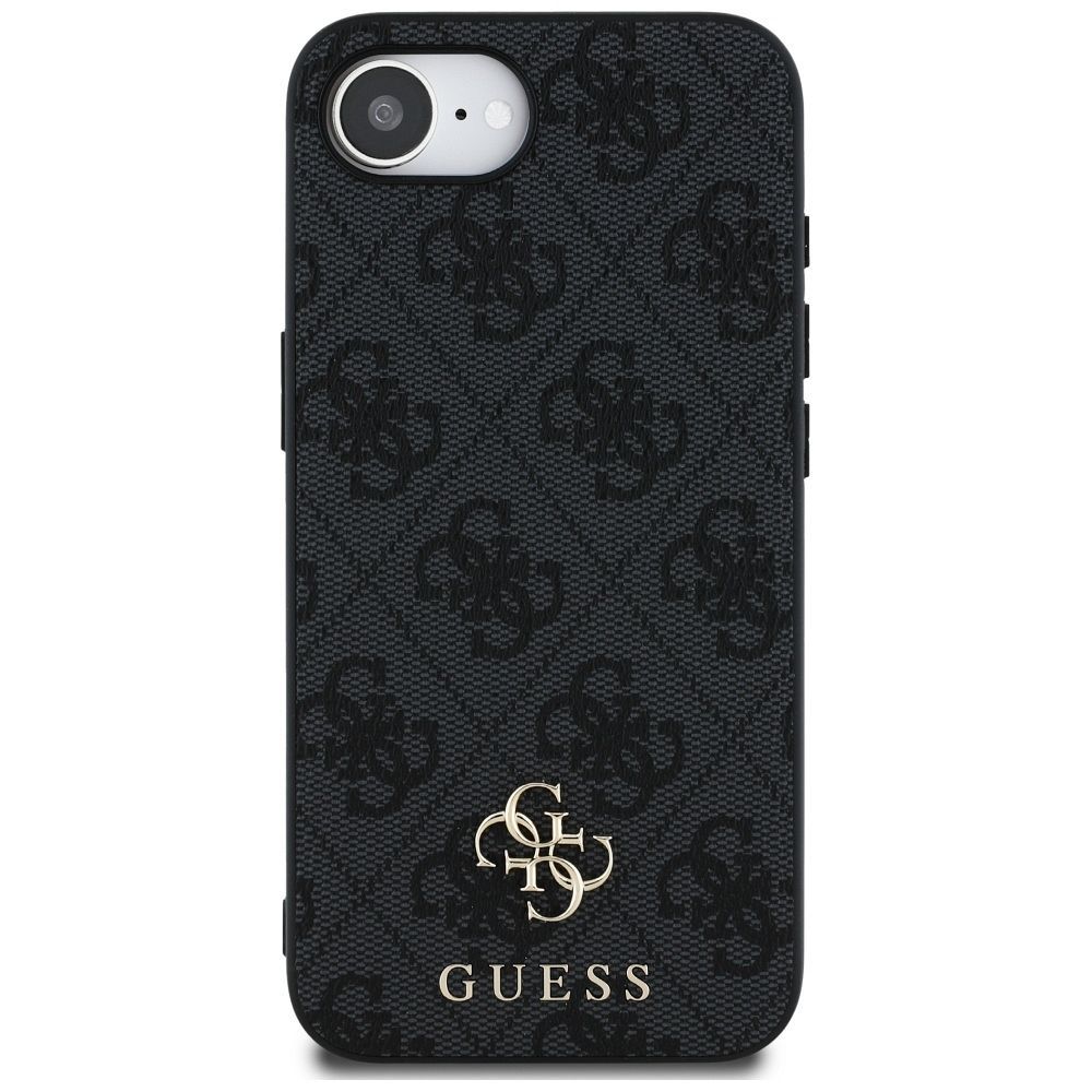 GUESS case for IPHONE 16e (SE 4 2025) compatible with MagSafe GUHMPSE4P4SM4MK (PU 4G Small 4G and Classic) black