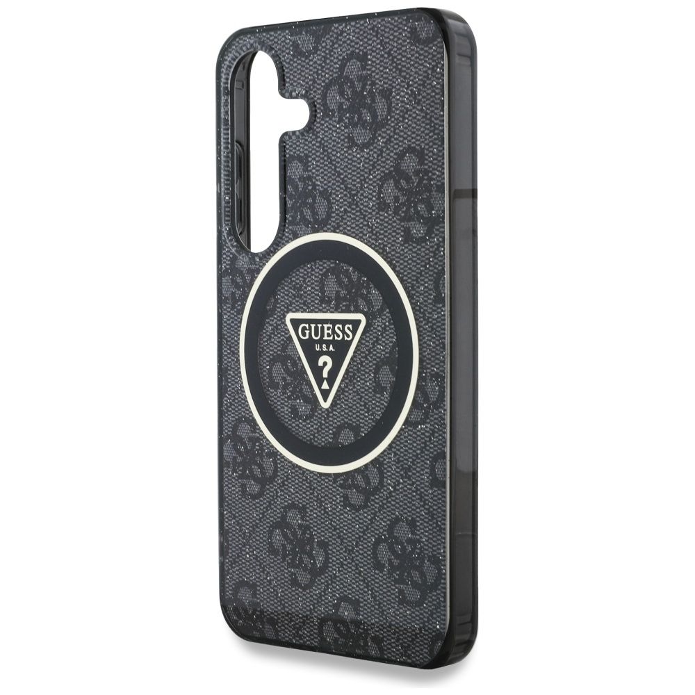 Θήκη GUESS Magnetic Glitter για Samsung S25 Plus Μαύρη