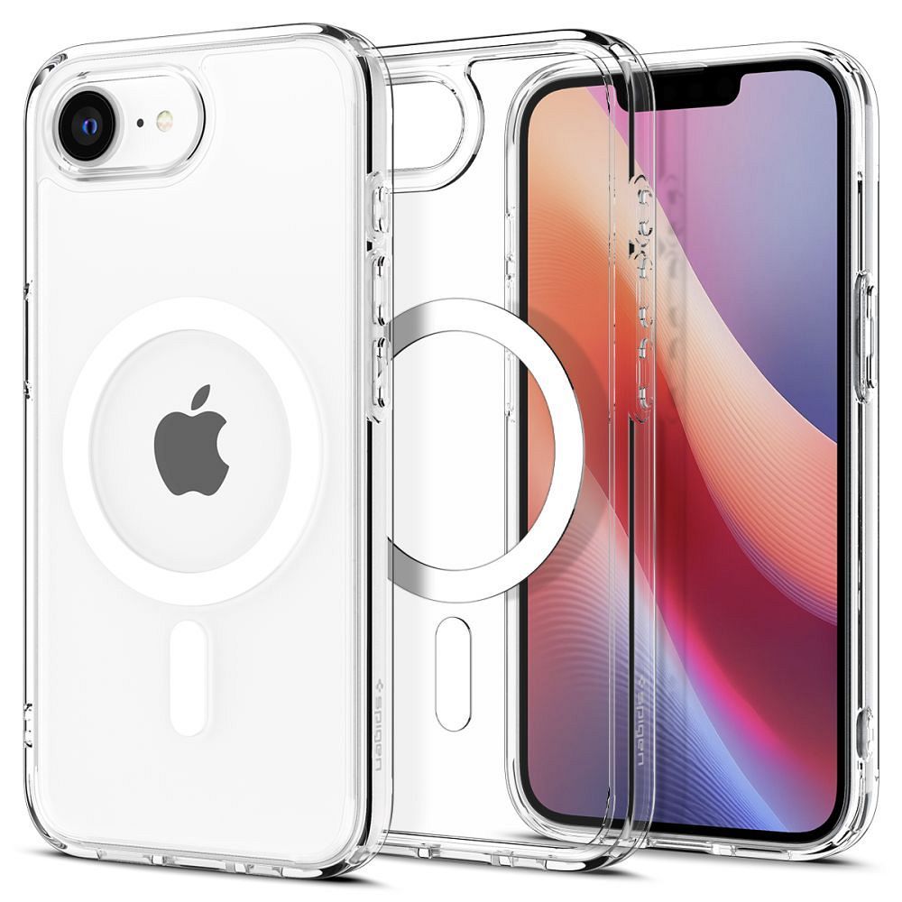 SPIGEN case ULTRA HYBRID MAG compatible with MagSafe for IPHONE 16E 2025 white