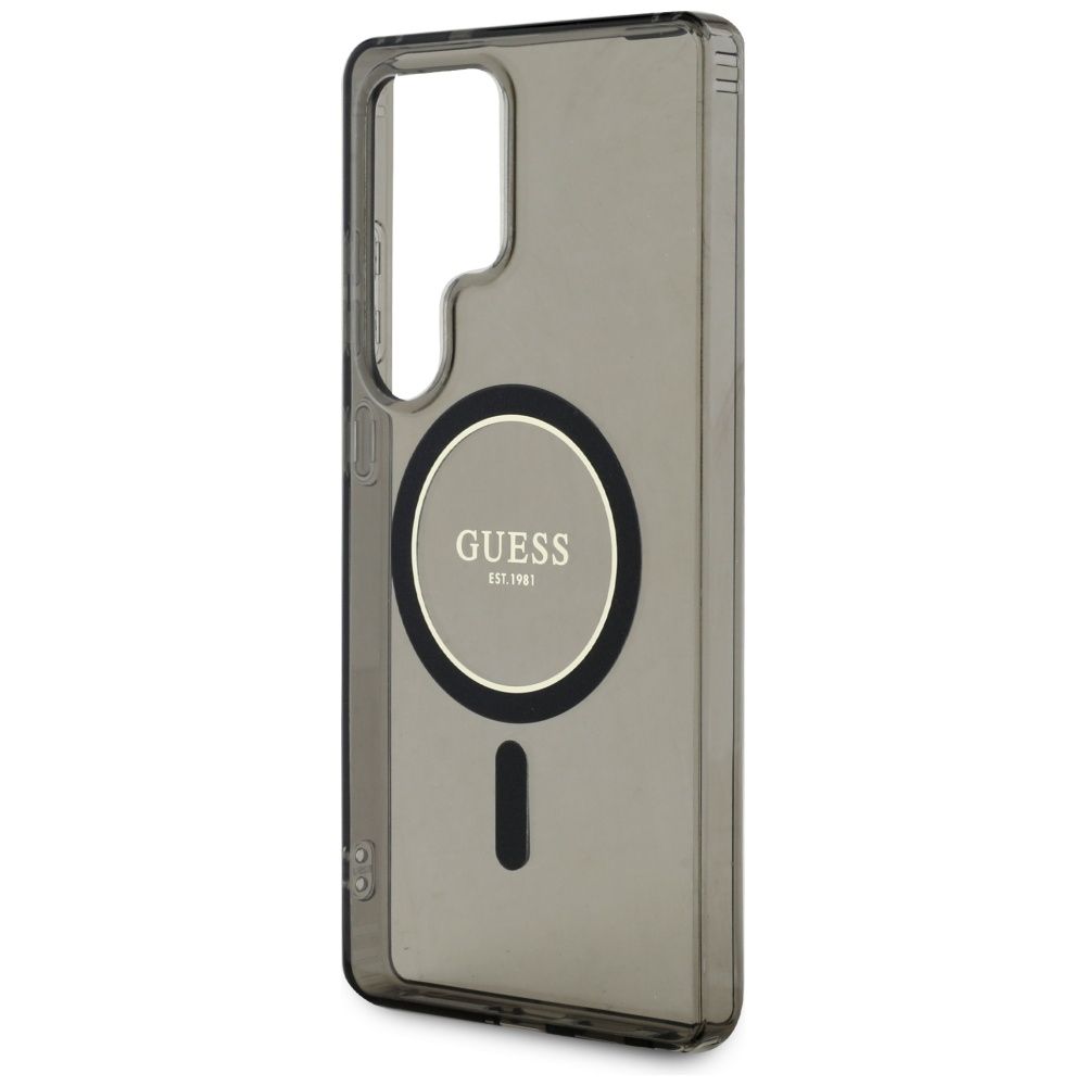 Θήκη Κινητού GUESS Samsung S25 Ultra Μαύρη Glitter Μαγνητική